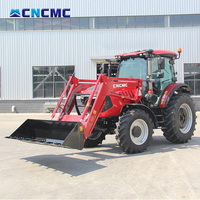 Tracteur agricole multifonctionnel CNCMC TT1004 100HP 4WD avec moteur pour travaux en verger, labour et opérations de transport