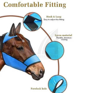 Voiles anti-mouches pour chevaux, couleur unie, design personnalisé, respirants et protecteurs, par Alexandria Industries - Product Image 6