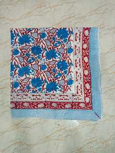 Luxury Handmade Cotton Long Stole Scarf Sanganeri Block Printed Floral Handpainted Plain <b>Sarong</b> Beach Cover Ups Woman - Product Image 2