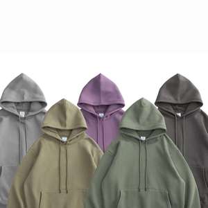 Sudaderas con Capucha Extra Grandes Personalizadas OEM para Otoño, 300 g/m², Felpa, 100% Algodón, Color Sólido, Unisex, Bordado 3D - Product Image 1