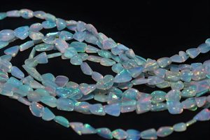 Cuentas de piedra de ópalo etíope de alta calidad, pepitas naturales lisas de 4-6mm para la fabricación de joyas - Product Image 5