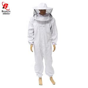 100% Cotton Poly Cotton Semi Ventilated Beekeeping <b>Suit</b> with Fencing Veil - Product Image 6