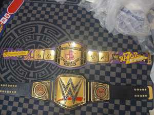 Cinturón de Campeonato Intercontinental de Lucha Libre de Peso Pesado, Correa Impresa de Cuero Grueso con Placas de Latón de 2mm - Product Image 2