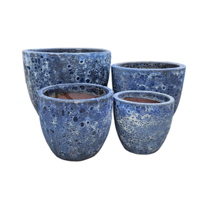 Juego de 4 macetas más vendidas, macetas para exteriores, jardineras de cerámica para jardinería Atlantis, decoración de la casa, suministros de plantación de suelo y jardín - Product Image 1