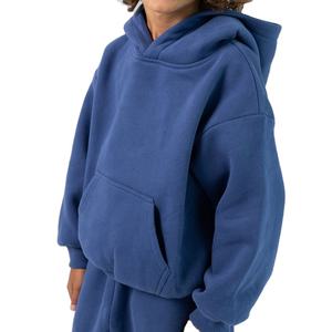 Custom Cotton Fleece Terry Kid <b>Hoodie</b> Comfortable Eco Friendly Heavyweight Oversized <b>Children</b> Oversize Pullover <b>Hoodie</b> 2026 - Product Image 2