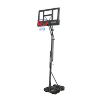 Ring Basket Portabel Luar Ruangan 10ft Custom Pabrik dengan Engkol Tangan & Roda - Ring Basket PC 44" yang Dapat Disesuaikan ANBOO
