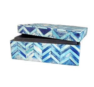 Boîtes de rangement de bijoux en corne et MDF de haute qualité boîte à bijoux de rangement en incrustation d'os pour la décoration intérieure pour l'entreprise - Product Image 3