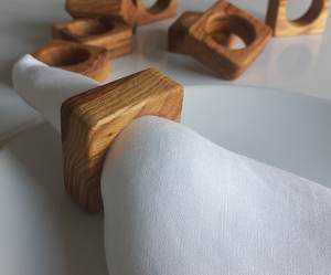 Anillo de Servilleta de Madera Ecológico Clásico para Bodas, Fiestas, Decoración de Mesa para el Hogar y Restaurantes, ZONA DE ARTESANÍA HCZ-671 Personalizado - Product Image 1