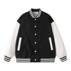 2025 Custom University Wool Canvas Breathable Stand Winter Hooded Cartoon Varsity <b>Baseball</b> <b>Jacket</b> <b>Men</b> Wholesale Coated - Product Image 5
