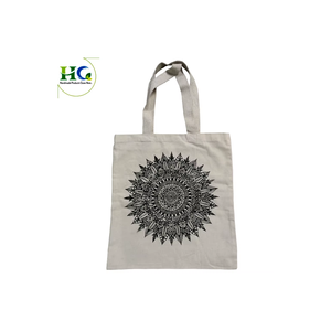 Sac fourre-tout en coton Mandala |   Sac à bandoulière réutilisable imprimé pour femmes, écologique, décontracté, pour les voyages, la plage, le quotidien, les cadeaux - Product Image 3