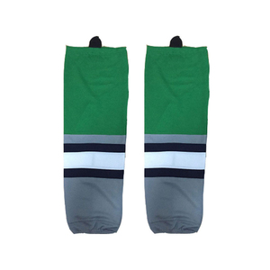 Chaussettes de hockey d'été personnalisées blanches respirantes et durables en coton, pour jeunes joueurs de hockey sur glace, avec logo sur le dessous - Product Image 2