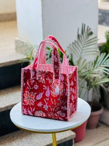 Nuevo Bolso Tote Acolchado de Algodón con Estampado Floral, Estilo Boho, Cierre Abierto, Forma de Cubo, Correa para el Hombro, Bolsos de Compras para Mujer - Product Image 3