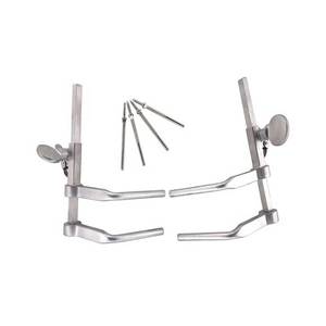 Caspar cervical distractor <b>set</b> l and r 4 <b>screws</b> spine surgical instruments orthopedic neurosurgery hospital grade reusable kit - Product Image 3