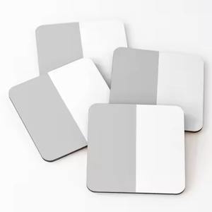 Juego de posavasos de madera con pegatinas de esmalte impresas para protección de la superficie de la mesa de bebidas - Product Image 4