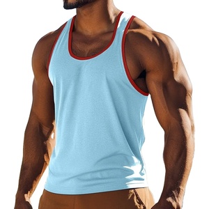 Camiseta sin mangas informal para hombre, camiseta sin mangas de verano para gimnasio, holgada, de punto, transpirable, Anti-UV, chaleco deportivo para correr al aire libre, Fitness, Color sólido - Product Image 3