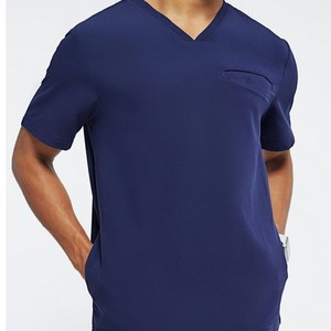 Men's Medical Uniform Set Soft Fabric Scrub Top and <b>Trousers</b> Comfortable Nursing <b>Workwear</b> Wholesale Supplier Scrub Uniform - Product Image 5