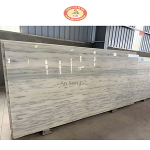 Factory Low Cost High Quality White Marble Slab with Grey Veins Blue Dots for Kitchen & <b>Villa</b> Flooring Modern Design - Product Image 6
