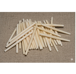 Tubos Redondos de Hueso Natural, Hechos a Mano, Color Marfil, para Joyería, Manualidades y Decoración de Bodas - Product Image 6