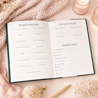 LABON Carnets écologiques personnalisables en tissu de lin avec logo doré Couverture verte Agenda A5 Journal de lecture pour amoureux des livres