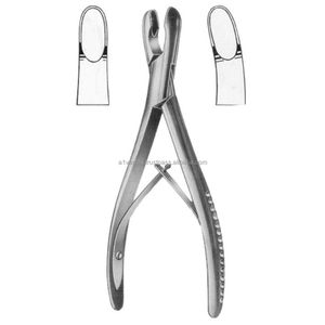 High Quality A-1 VERITAS Straight & Curved Luer Bone Rongeur Forcep Stainless Steel Bone Surgery Instrument | needle holder - Product Image 1