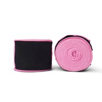Bandages de boxe personnalisés unisexes avec logo |   Bande de boxe élastique en coton de qualité supérieure |   Bandes de poignet à fermeture auto-agrippante pour MMA, Muay Thai, Kickboxing, tailles S/M/L, OEM