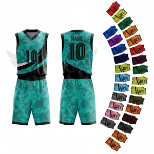 Professional Teams Basketball Training Uniform Custom Jersey Shorts Set Quick Dry Breathable Athletic Sportswear Uniform Kit - Product Image 1