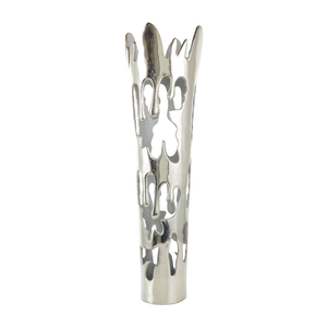 Elegant Silver Aluminum Flower Vase, Premium Home Decor Accent <b>for</b> Floral Arrangements, Dining Tables & Hospitality At Best Rate - Product Image 6