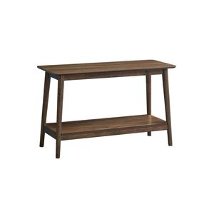 Tavolo Consolle Lamonte in Noce con Ripiano, Elegante Tavolino Laterale per Divano - Product Image 1