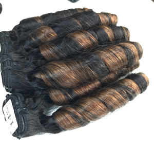 Meilleur prix Meilleure qualité Piano Brown Color Bouncy Curly Cheveux humains vietnamiens Fournisseur de cheveux en gros bon marché d'usine - Product Image 5