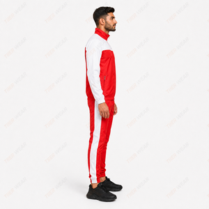 Ensemble de survêtement de course pour homme, coupe-vent, léger, respirant, tissu résistant au vent, veste zippée intégrale et pantalon assorti, deux pièces - Product Image 3