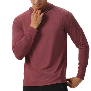 Custom Men's Long Sleeve Hooded Fishing <b>Shirt</b> UPF50 UV <b>Sun</b> Protection Quick Dry Breathable Waterproof Sublimation 100% Polyester - Product Image 2