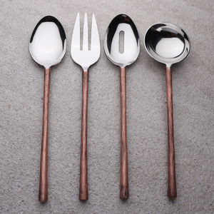 Ensemble de couverts professionnels en acier inoxydable pour la restauration, finition miroir moderne, couverts durables (couteau, cuillère, fourchette) au meilleur prix - Product Image 2