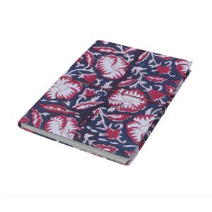 <b>Customized</b> Creative Indian Classy Hand Block Print Fabric Cover <b>Diary</b> Notepad Handmade Paper Decorative Sanganeri Gift Friends - Product Image 1