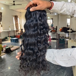 Extensiones de Cabello Humano Remy Natural Virgen Indio al por Mayor, Ondulado, con Cutícula Alineada, sin Procesar, Estilo Onda de Agua - Product Image 5