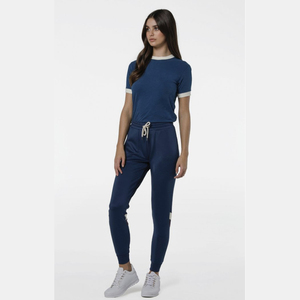 Camiseta de manga corta, transpirable, informal, de corte regular, 100% algodón grueso, cuello redondo, a la moda. - Product Image 1