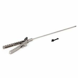 Portaagujas Tipo V con Mandíbula Curva TC, Instrumento Laparoscópico, Ortopédico, Quirúrgico, de Acero Inoxidable, Grado Quirúrgico Manual - Product Image 2