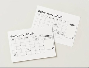 High on Demand Custom Printed <b>Calendar</b> with Logo Corporate Desk <b>Calendar</b> for Office and Promotional Use Available for Sale - Product Image 2