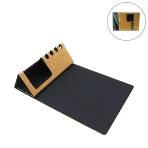 Foldable Cork & PU <b>Mousepad</b> with Mobile & Pen Holder - Product Image 6