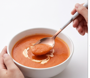 Ensemble de couverts en or rose de qualité supérieure avec manche en marbre, couverts de luxe modernes, parfaits pour la vaisselle de mariage, accent élégant pour la salle à manger - Product Image 5