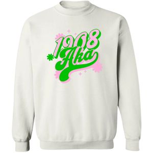 Sweat-shirt à col rond blanc Alpha Graphic 1908, manches longues, poignets côtelés, décontracté, en molleton pour femme, style streetwear tendance - Product Image 1