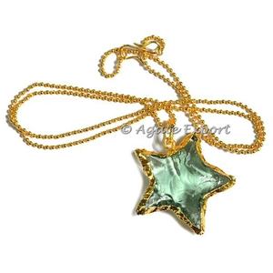 Colliers de bijoux fantaisie collier de pointes de flèche en forme de lune rose agate de pointe de flèche semi-précieuse naturelle - Product Image 2