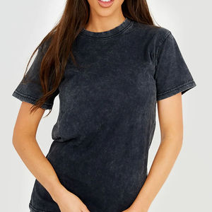 Camiseta Holgada con Lavado Ácido para Mujer, Elegante |   Lujoso y Casual Chic, Logotipo Personalizado, Secado Rápido, Transpirable para Todas las Estaciones - Product Image 6