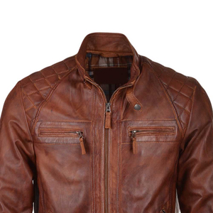 Casual Wear Genuine Fashion <b>Leather</b> <b>Jacket</b> For Sale 2026 New Arrival Lightweight & Comfortable <b>Men</b> <b>Leather</b> <b>Jacket</b> - Product Image 5