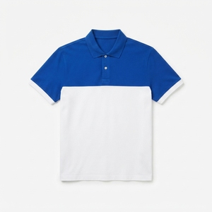 Camiseta Polo para Hombre al por Mayor, Diseño de Dos Tonos en Contraste, Mezcla de Algodón y Poliéster, 200 GSM, Top de Verano - Product Image 6