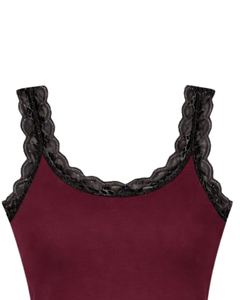 Camisola personalizada para mujer con encaje, algodón, corte ajustado, sin mangas, top de verano, informal, transpirable, suave, para uso diario. - Product Image 2