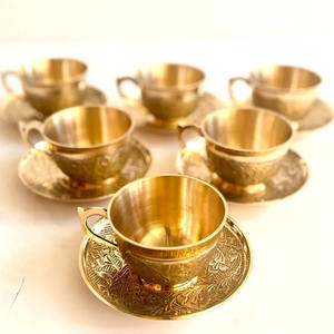 Tazas de Latón de Alta Demanda, Hechas a Mano, Diseño Tradicional, Duraderas y Elegantes para Té - Product Image 3