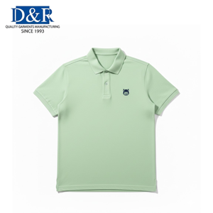 Camiseta Casual para Hombre, Estilo Chino, Color Verde Oscuro, Teñida, Corte Regular, Algodón Mercerizado, Anti-Pilling, Fabricada en Malasia - Product Image 5
