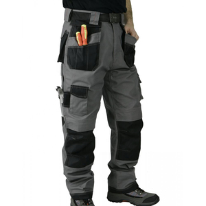 Men's Heavy-Duty Construction Workwear Carpenter and Electrical Engineer <b>Cargo</b> Trousers Mid Waist Utility <b>Work</b> <b>Pants</b> - Product Image 1