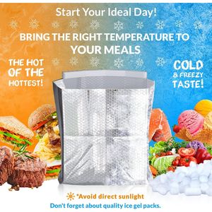 <b>Wholesale</b> Pack 50 Thermal Bubble <b>Box</b> Liners 12 X 12 X 12 Inch Size Gusseted Bottom <b>Insulated</b> <b>Shipping</b> Liners for Temperature - Product Image 3