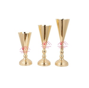 Jarrón de Mesa de Aluminio para Bodas, Acabado en Cobre, Precio Bajo, Maceta Decorativa para Flores - Product Image 6